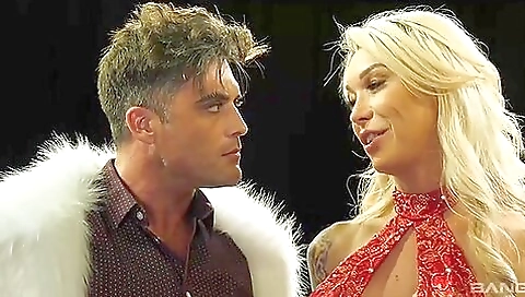 Busty brunette milf with a great body and big tits