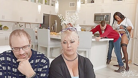 Ebony whore gets a facial after she gets fucked in her ass