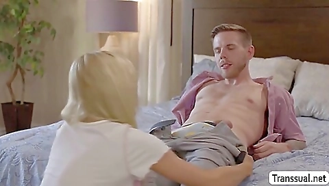 Big booty blonde gets her ass banged with a large dick