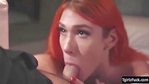 Beautiful redhead gets her ass licked in a hardcore way