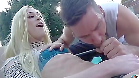 Blonde 18+ tattooed chick wants anal sex with a dude