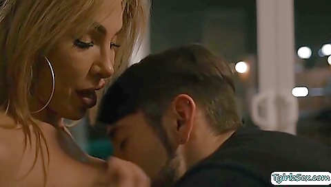 Stepson fucks his stepmom in a hot deepthroat scene