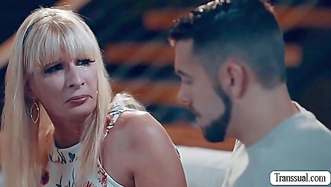 Hairy tranny stepmother gives her asshole the attention it never had